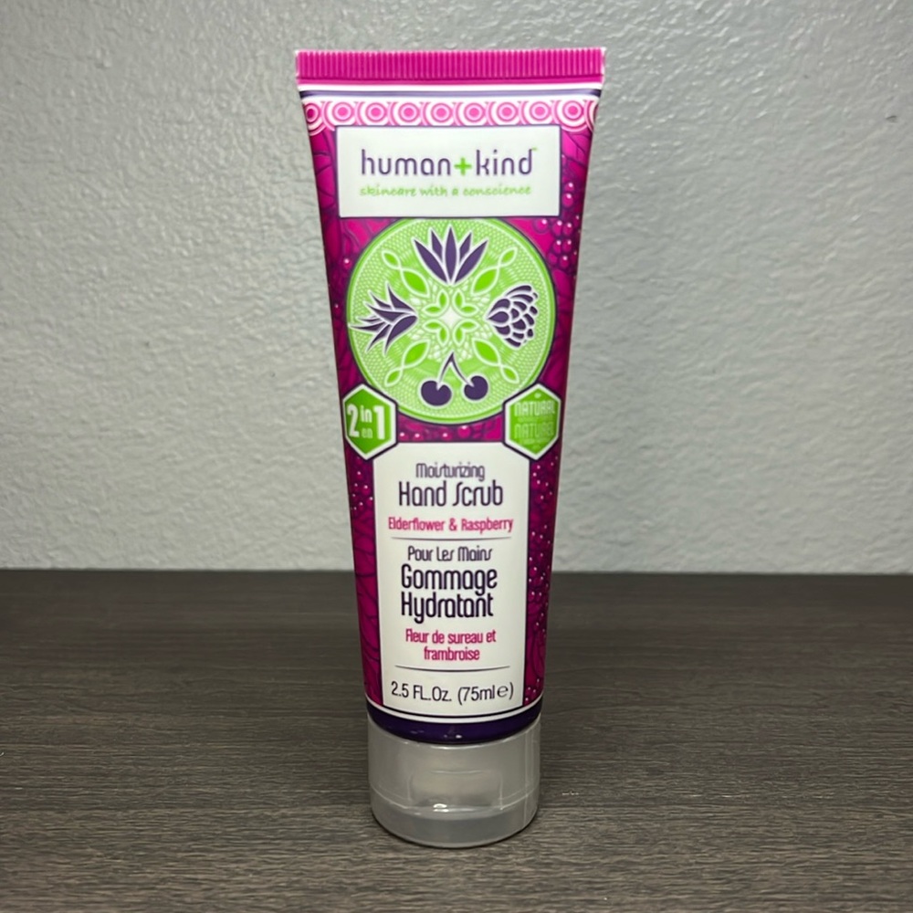 Human and Kind Elderflower and Raspberry Moisturizing Hand Scrub